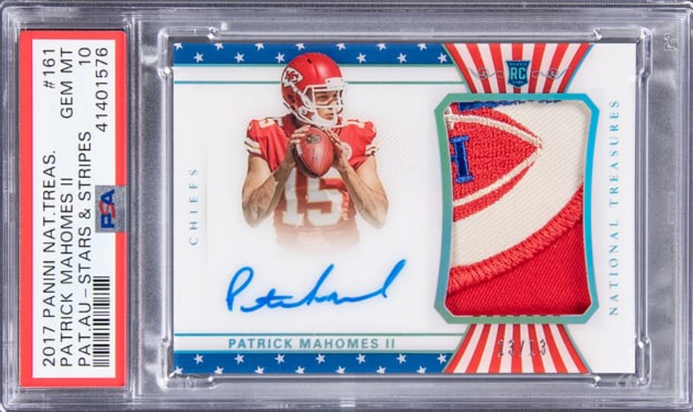 Stars & Stripes 13/13 Patrick Mahomes Lamar Hunt patch gem